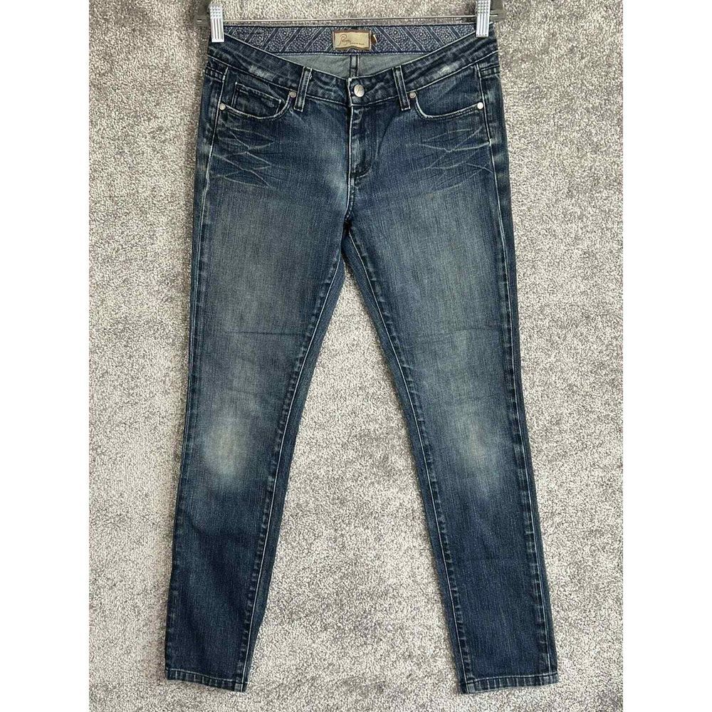 Paige Premium Denim Jeans Womens Size 28 Blue Skyline Drive Classic Rise Peg Leg